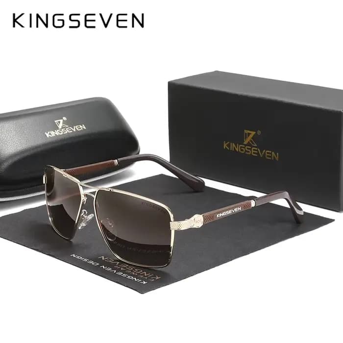 Lunettes de soleil polarisées UV400 pour hommes et femmes de la marque KINGSEVEN, anti-éblouissement