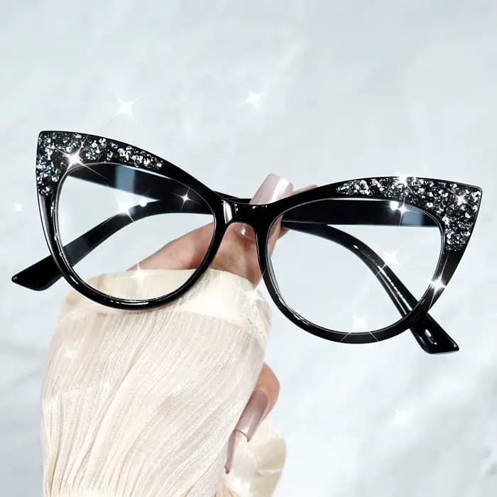 Lunettes œil de chat rétro chics pour femmes et hommes, monture complète, lunettes de mode, décorati