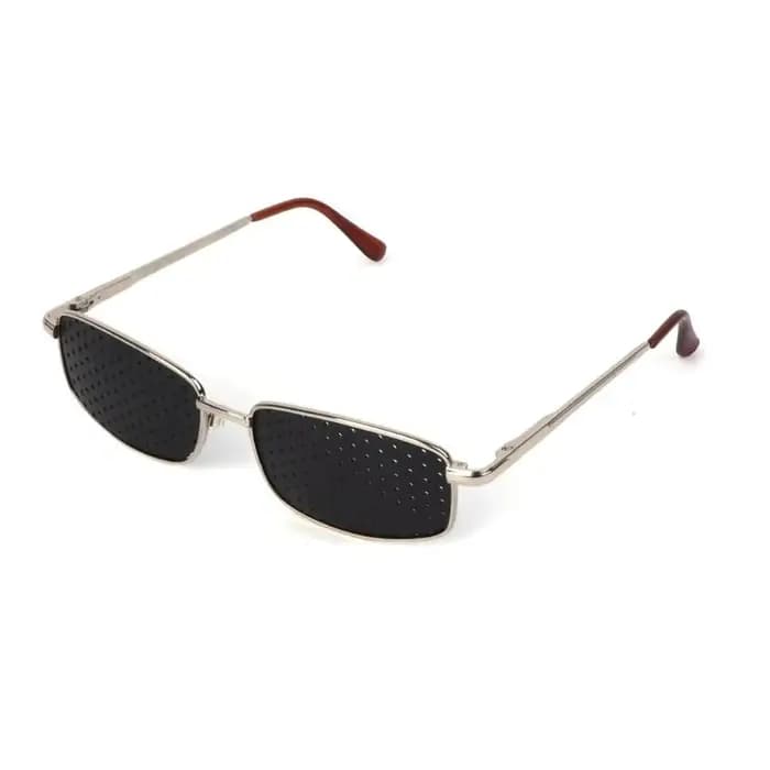 Lunettes à sténopé en métal, lunettes d'exercice, amélioration vue pour l'entraînement