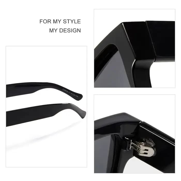 CATERSIDE rétro carré grandes lunettes homme acétate noyau insérer Temple haute qualité femmes lunet