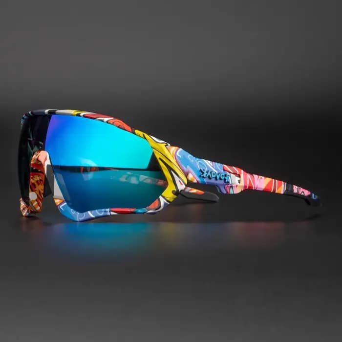 Lunettes de soleil de cyclisme polarisées pour hommes et femmes, lunettes de vélo VTT, course à pied