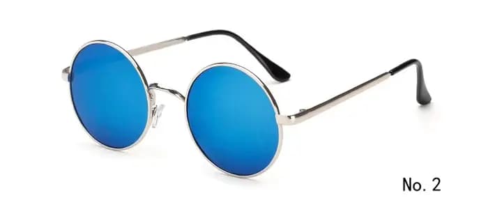 Nouvelles lunettes de soleil polarisées rondes classiques de marque, style vintage John Lennon