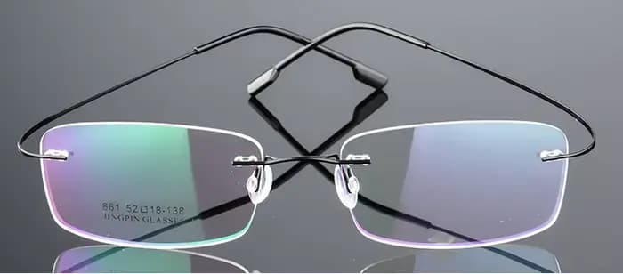 Lunettes carrées sans cadre en métal rétro classiques unisexes, lunettes de lecture sans monture, lu