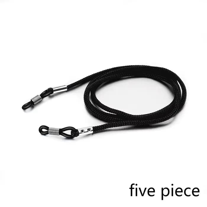 5 pièces support de sangle de lunettes réglable corde de cordon de lunettes antidérapante, chaîne de
