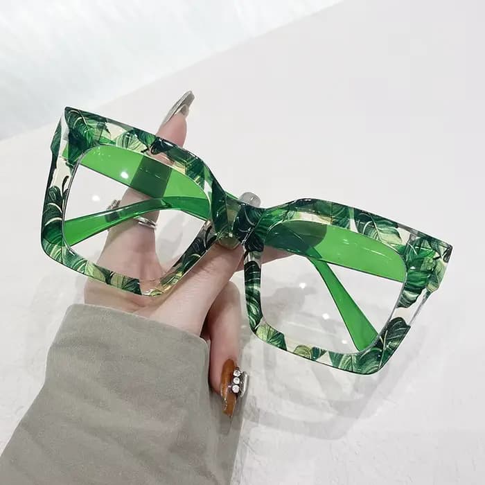Lunettes de lecture surdimensionnées à rayures colorées pour femmes et hommes, marque carrée, Anti-l