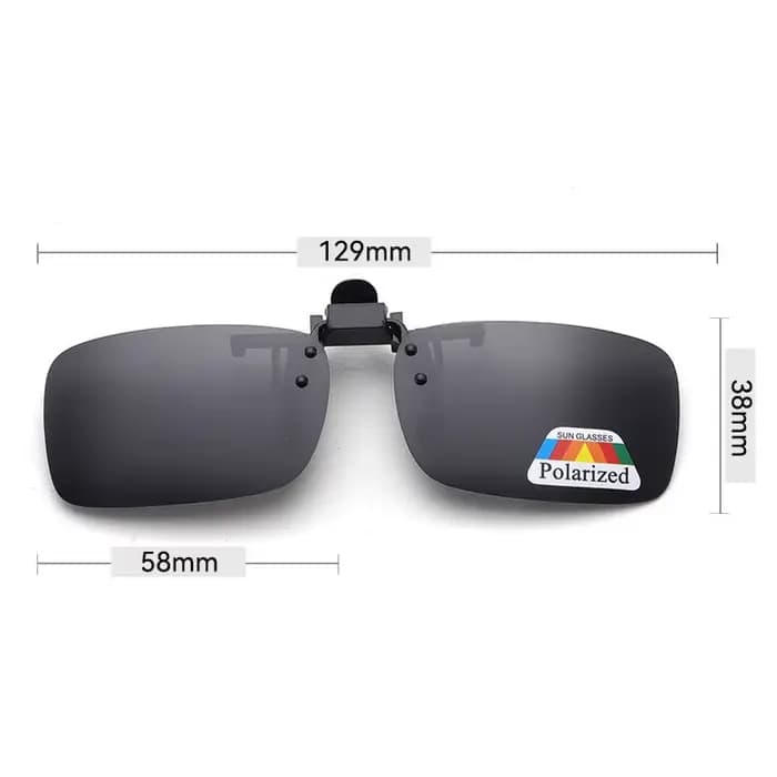 Lunettes de soleil polarisées à clipser pour lunettes de vue, idéales pour la pêche, la conduite et 