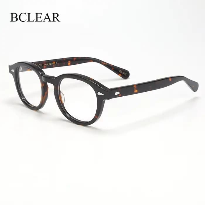 Lunettes Vintage en acétate pour hommes et femmes, monture ronde, Prescription, myopie, optique, rét