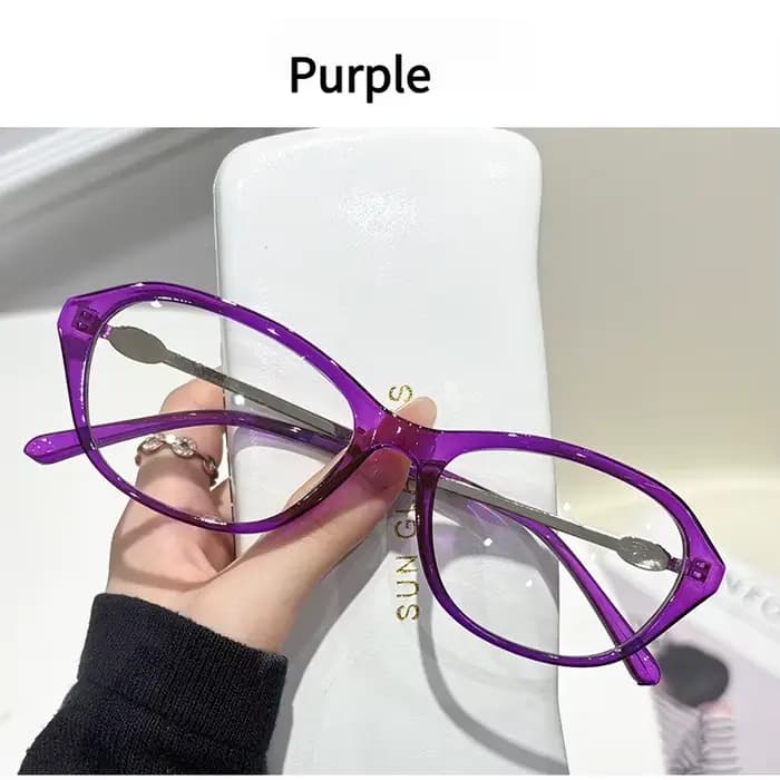 Lunettes de myopie de forme ovale, durables, Anti lumière bleue, avec montures métalliques, lunettes