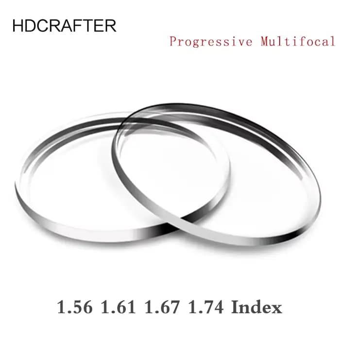 Lunettes de Prescription multifocales progressives, 2 pièces, 1.56 1.61 1.67 1.74, lentilles pour my