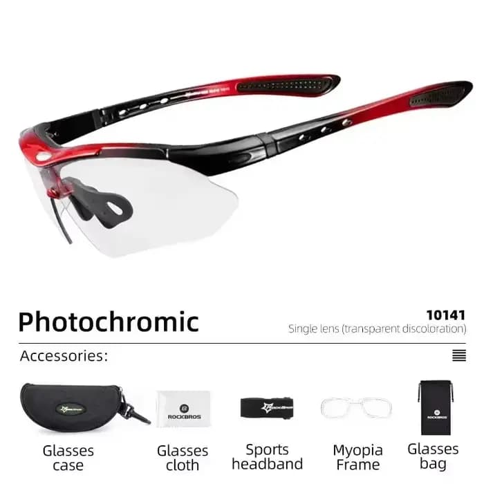 ROCKBROS lunettes de cyclisme photochromiques lunettes de vélo lunettes de soleil de sport pour homm