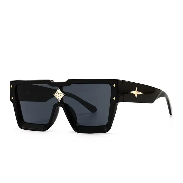 Marque de luxe Designer carré lunettes de soleil hommes femmes mode Vintage grand cadre Rivet voyage