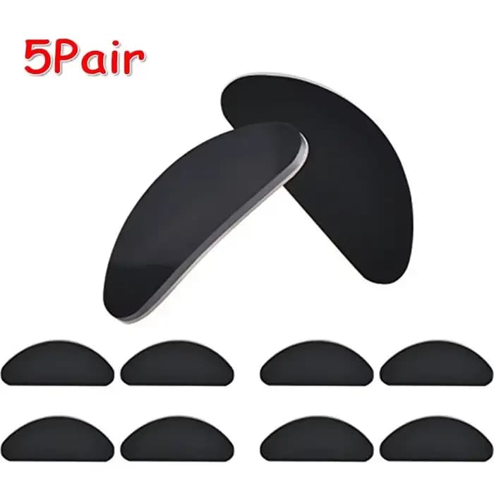Coussinets antarcteurs en silicone transparents pour lunettes, coussinets adhésifs non alds, accesso