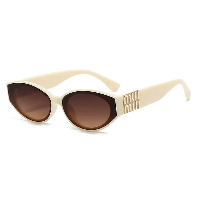 Lunettes de soleil Glamour de luxe pour femmes et hommes, ovales, minimalistes, marque de mode, unis