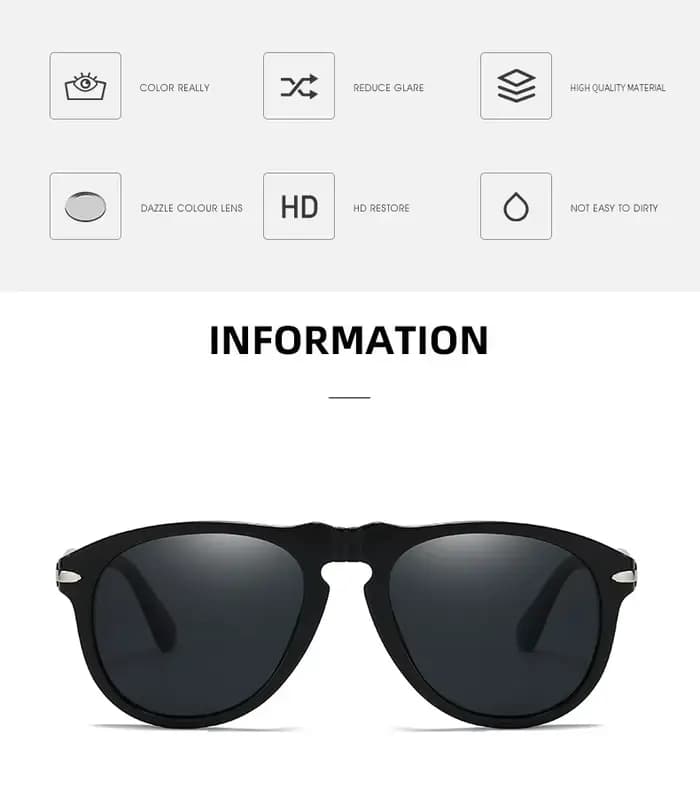 HouseCraig-Lunettes de soleil pilotes polarisées pour hommes et femmes, lunettes de sport, conduite,