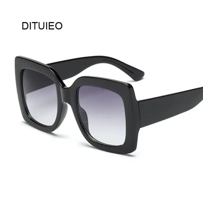 Respzed-Lunettes de soleil carrées pour femmes, verres transparents, trois couleurs, grand cadre, fê