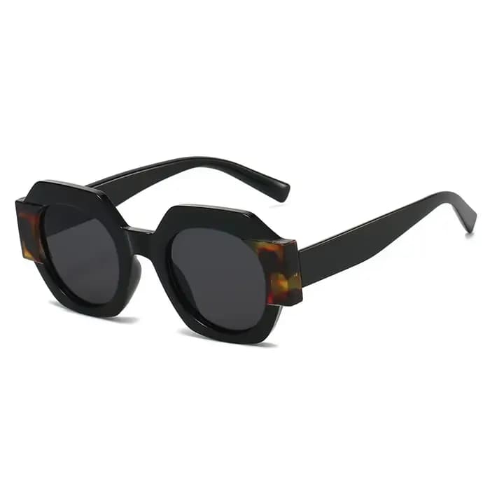 Lunettes de soleil hexagonales tendance pour femmes et hommes, Vintage Punk, marque de luxe de styli