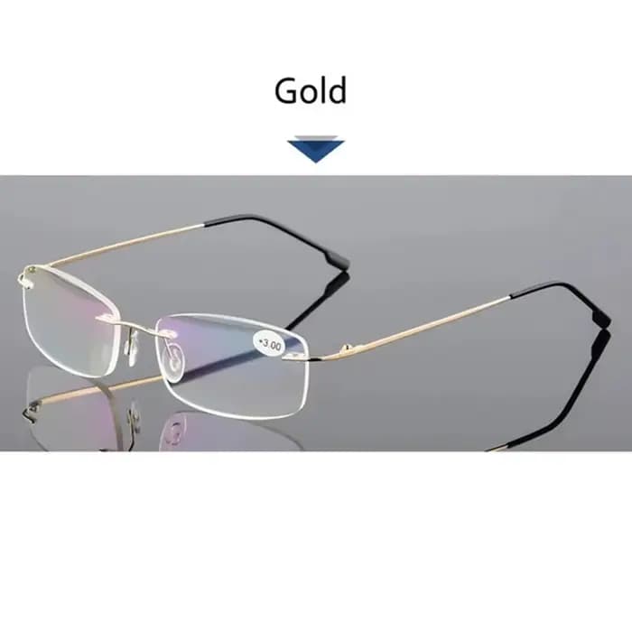 Blocage de la lumière bleue Vintage carré sans cadre lunettes cadre hommes femmes ultraléger lecture
