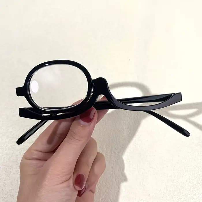 Lunettes de lecture grossissantes pour maquillage, verres rotatifs, cosmétiques, presbytes, lecteurs