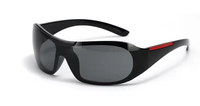 Lunettes de soleil vintage à grand cadre pour femmes, lunettes de sport de plein air pour femmes, nu