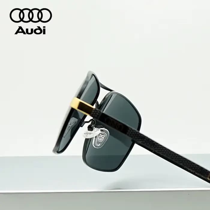 Lunettes de soleil polarisées Audi de luxe, style pilote carré, anti-éblouissement, pour la conduite