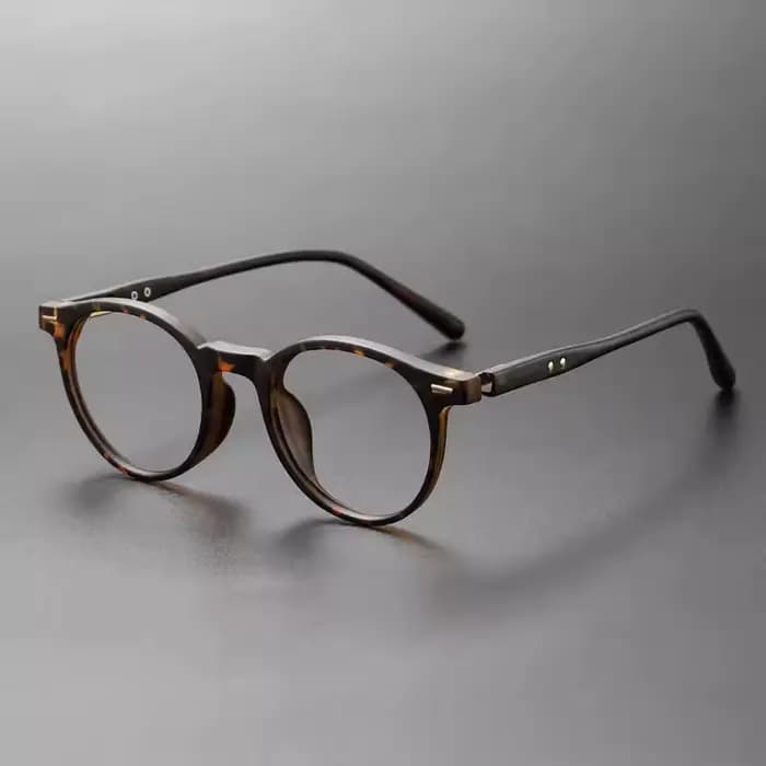 Lunettes rondes vintage pour hommes et femmes, monture noire rétro, lunettes décoratives sans ordonn