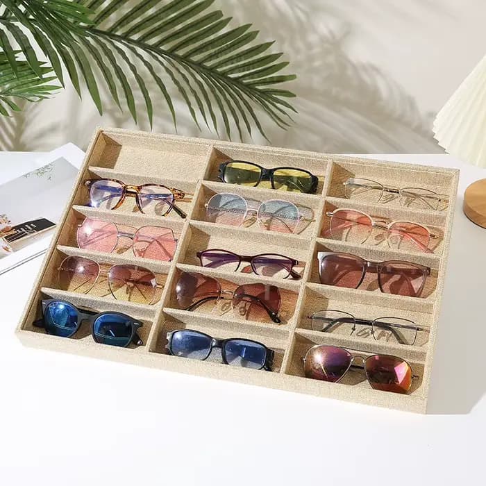 Boîte de rangement pour lunettes de soleil, présentoir, organisateur de bijoux, étui à lunettes, boî