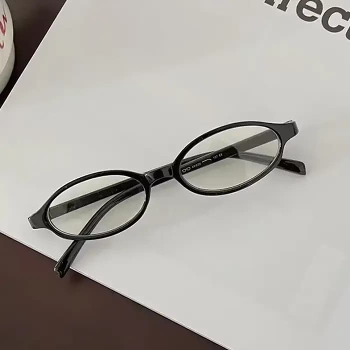 Lunettes ovales rétro Y2K pour femmes, lunettes à petite monture, lunettes bloquant la lumière bleue