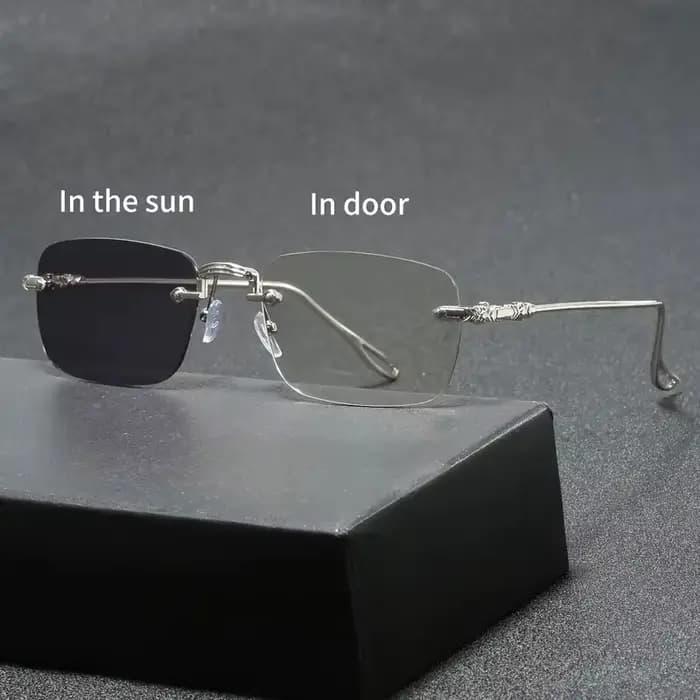 Lunettes de soleil rétro européennes et américaines pour hommes et femmes, monture légère photochrom