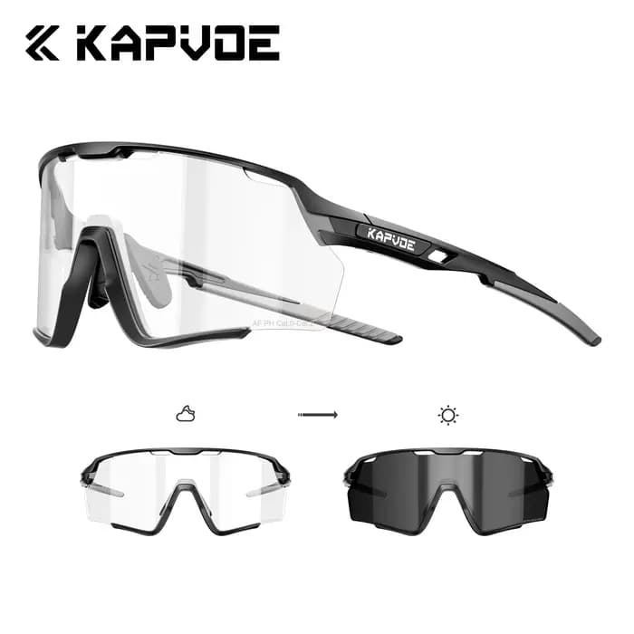 Lunettes de soleil sportives photochromiques KAPVOE, élégantes, pour le cyclisme, l'escalade, la ran