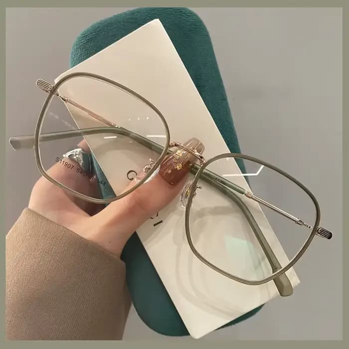 Lunettes de myopie dioptrie moins pour femmes et hommes, lunettes à monture carrée rétro, lunettes p