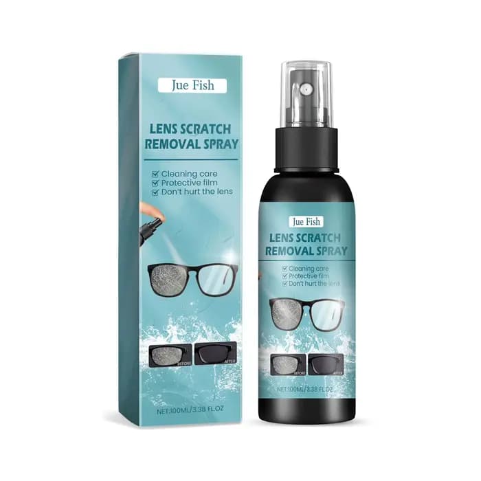 Spray nettoyant pour verres pour les yeux 2 en 1, 100ml, dissolvant de rayures et de lentilles, pour