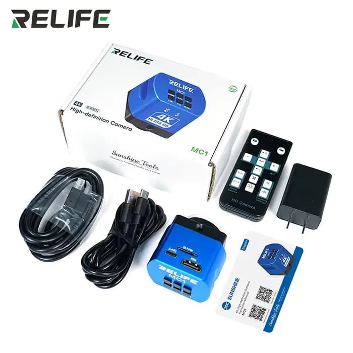 RELIFE MC1 4K HD Microscope Caméra 4K Qualité d'image dynamique Qualité d'image de 60 millions de pi