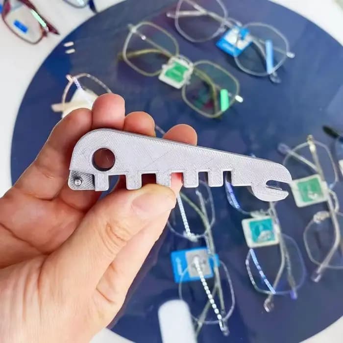 Outil professionnel pour opticien, 2 pièces : Ajusteur de monture de lunettes et ajusteur de courbur