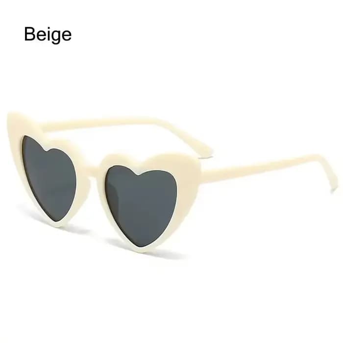 Lunettes de soleil vintage en forme de cœur pour enfants, lunettes de dessin animé pour garçons et f