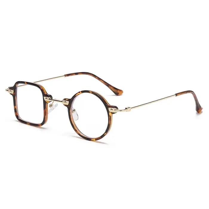 Vintage asymétrique Galsses cadre femmes hommes carré rond lunettes de soleil TR90 myopie optique lu