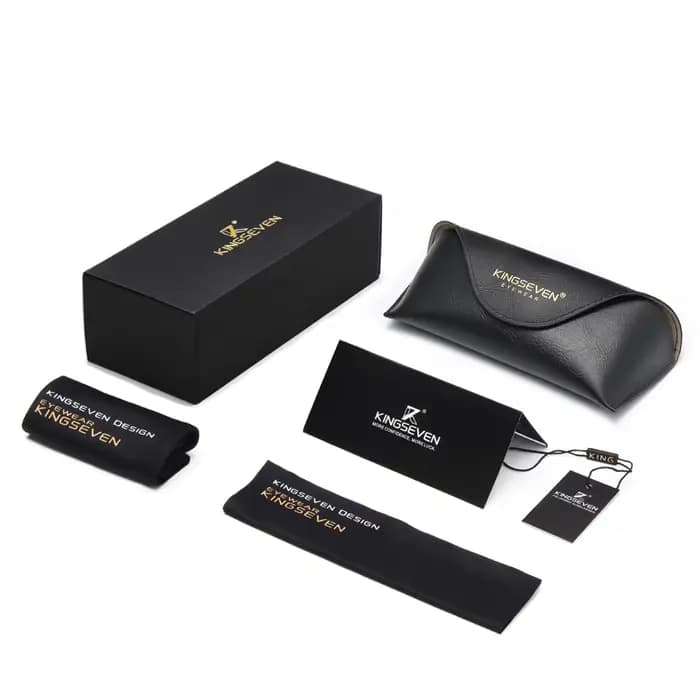 KINGSEVEN Lunettes de soleil polarisées classiques pour hommes et femmes, style aviateur, accessoire
