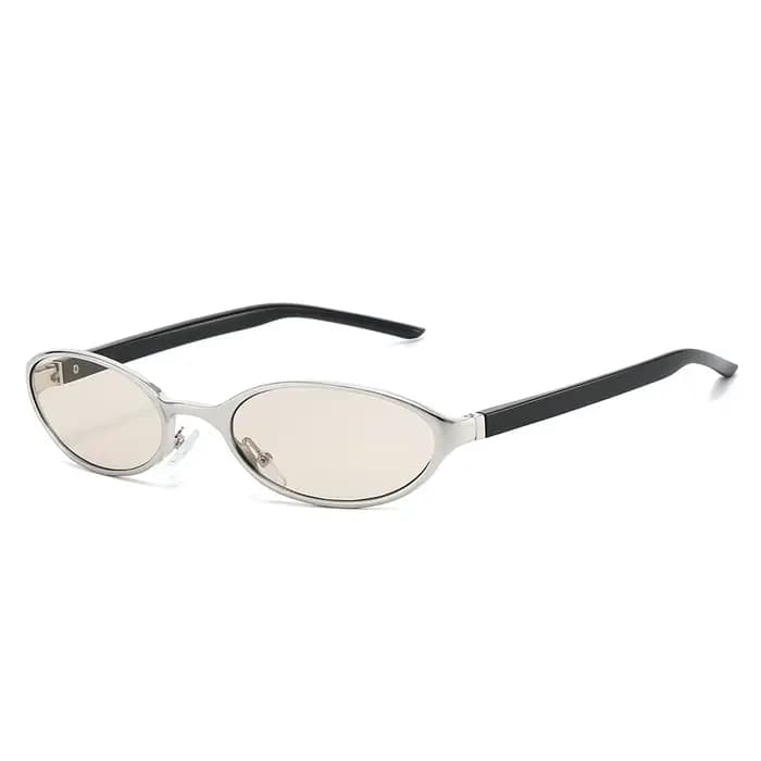 Lunettes de soleil ovales vintage pour femmes et hommes, lunettes de soleil rétro années 90 Y2K avec