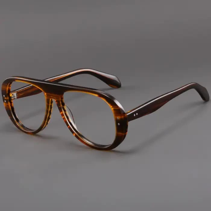 Monture optique de luxe en acétate pour homme et femme, style pilote, tendance, personnalisable sur 