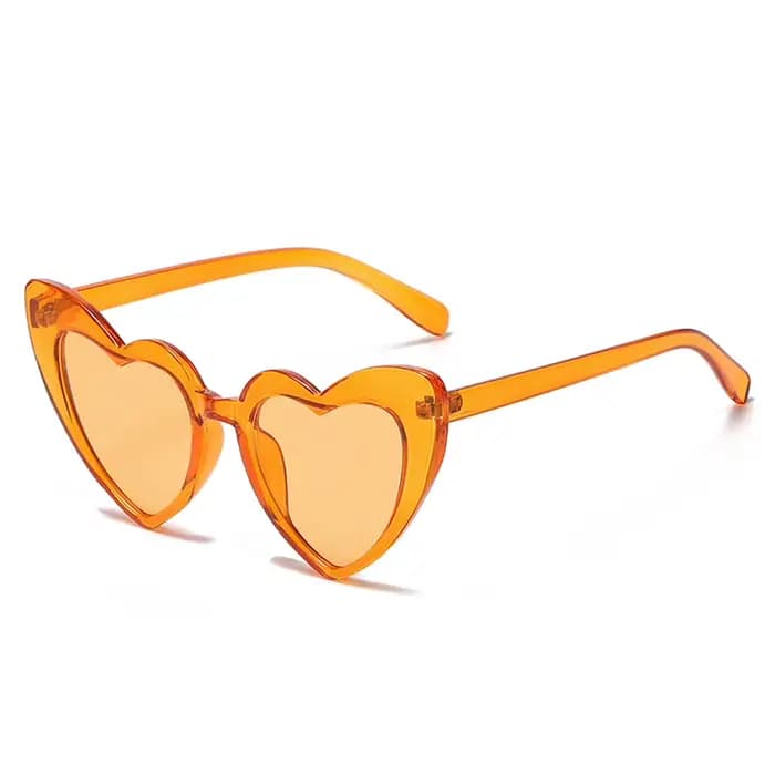 Lunettes de soleil en forme de cœur pour femmes et hommes, œil de chat, marque de luxe rétro amour n