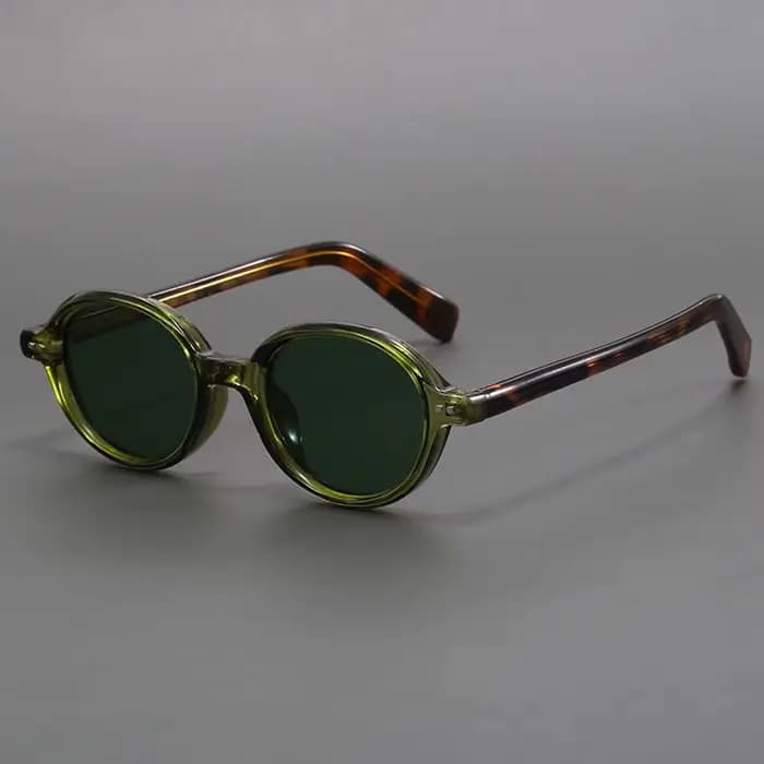 Lunettes de soleil polarisées ovales en acétate pour hommes et femmes, style rétro japonais, monture