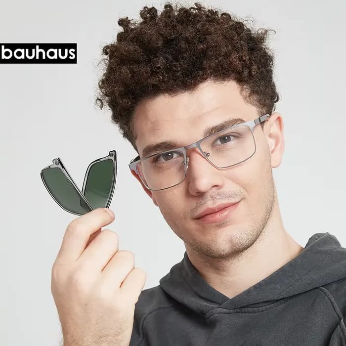 X109 1 en 1 Lunettes à clip polarisées magnétiques, monture de lunettes optiques pour hommes, lunett