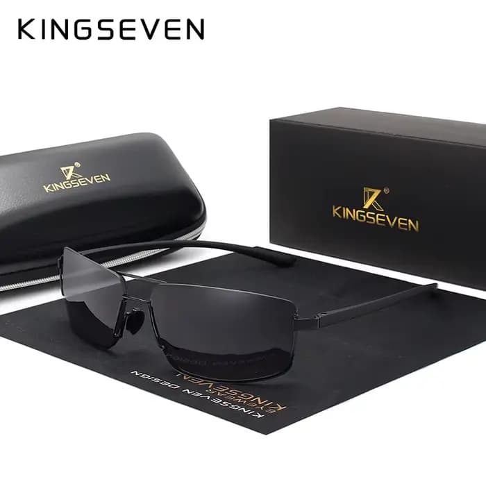 Lunettes de soleil de marque KINGSEVEN, design carré pour homme, lunettes de soleil classiques unise