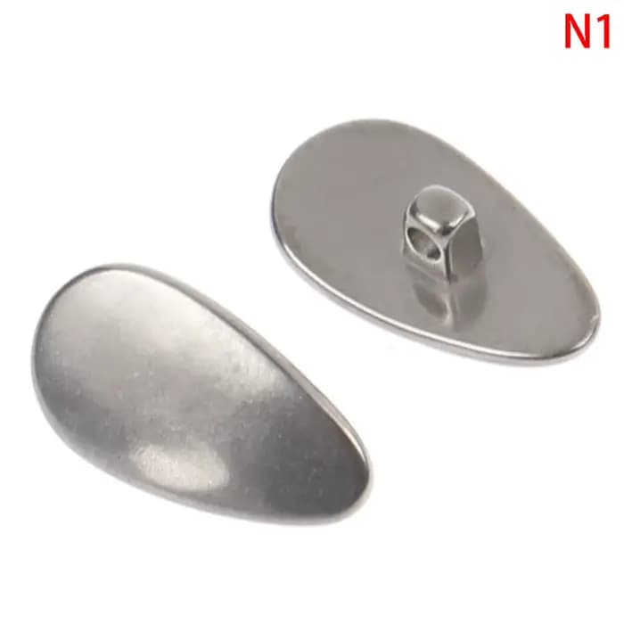 Lunettes rondes en alliage de titane, coussinets en métal antarctique, coussinets de nez, graines de