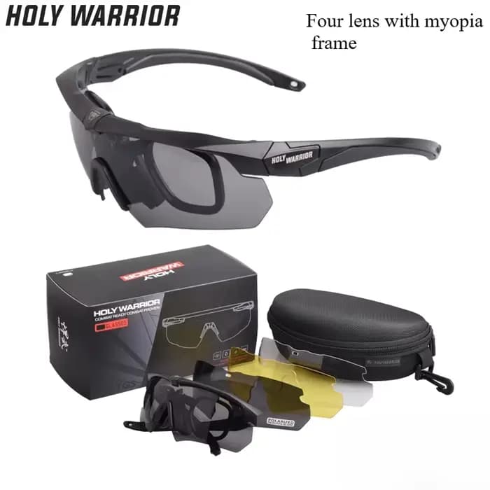 SZG lunettes tactiques Fans militaires équipement tactique lunettes de tir pare-balles 4 lentilles