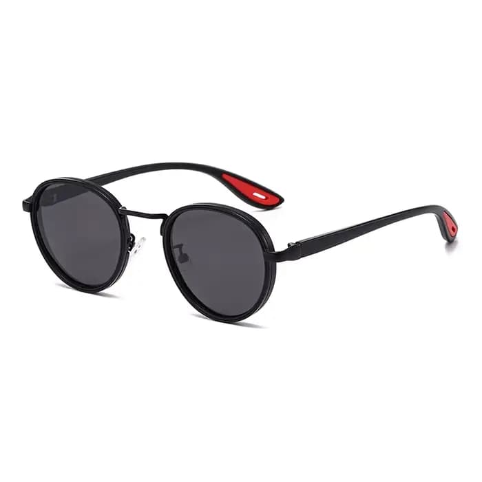 Lunettes de soleil rondes vintage pour hommes, nouvelle collection 2025, style punk, lunettes de sol