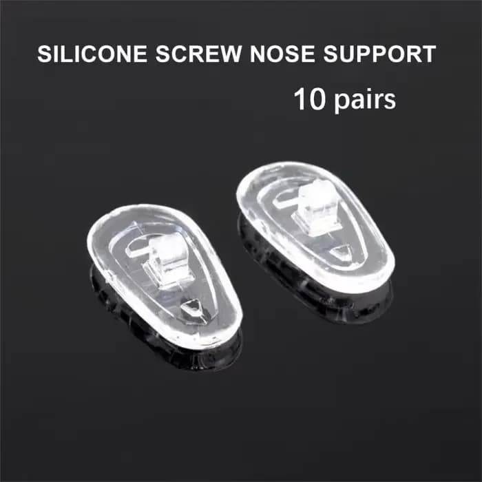 10/25/50 paires/ensemble plaquettes nasales en silicone pour lunettes plaquettes nasales souples lun