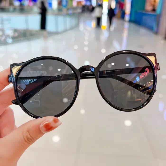 Nouvelles lunettes de soleil pour enfants, filles et garçons, mignonnes, avec oreilles d'animaux de 