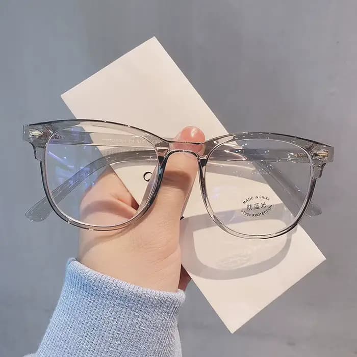 Monture de lunettes d'ordinateur transparente tendance pour femmes et hommes, lunettes anti-lumière 