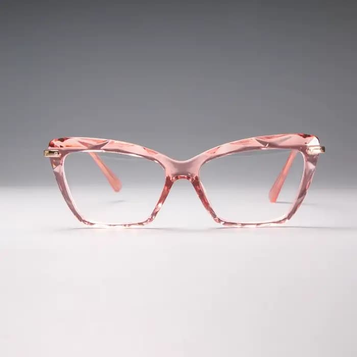 H45591 femmes mode diamant style cadre carré lunettes montures optique ordinateur lunettes