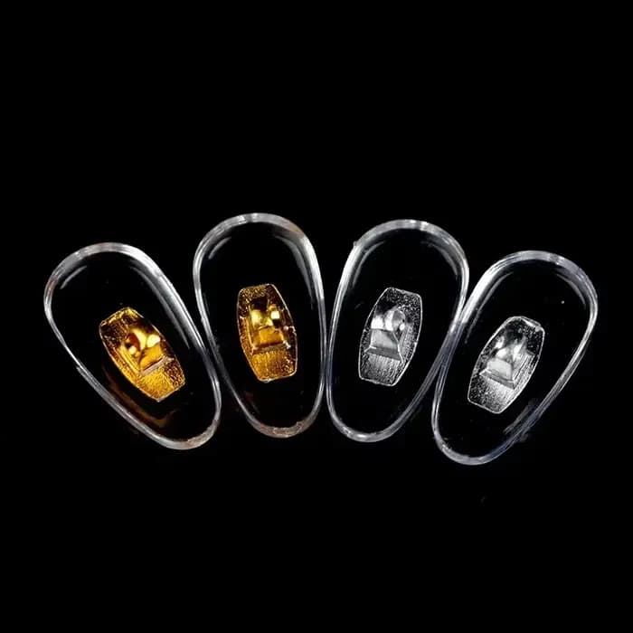 10 paires de coussinets de nez en silicone à visser, avec noyau en PVC et aluminium, pour lunettes, 